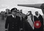 Image of Saudi Royal Party meets Franklin Roosevelt Mediterranean Sea, 1945, second 25 stock footage video 65675033755