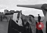 Image of Saudi Royal Party meets Franklin Roosevelt Mediterranean Sea, 1945, second 30 stock footage video 65675033755
