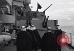 Image of Saudi Royal Party meets Franklin Roosevelt Mediterranean Sea, 1945, second 36 stock footage video 65675033755