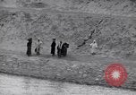 Image of tents and buildings Suez Canal Egypt, 1945, second 49 stock footage video 65675033772