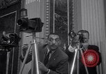 Image of Preparation for press conference with President United States USA, 1955, second 6 stock footage video 65675033781