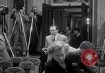 Image of Preparation for press conference with President United States USA, 1955, second 10 stock footage video 65675033781