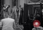 Image of Preparation for press conference with President United States USA, 1955, second 14 stock footage video 65675033781