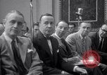 Image of Preparation for press conference with President United States USA, 1955, second 18 stock footage video 65675033781