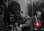 Image of Preparation for press conference with President United States USA, 1955, second 33 stock footage video 65675033781