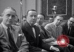 Image of Preparation for press conference with President United States USA, 1955, second 42 stock footage video 65675033781