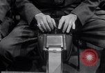 Image of Preparation for press conference with President United States USA, 1955, second 52 stock footage video 65675033781
