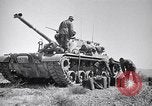 Image of M48 Patton tanks on maneuvers United States USA, 1952, second 41 stock footage video 65675033785