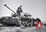 Image of M48 Patton tanks on maneuvers United States USA, 1952, second 42 stock footage video 65675033785