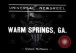 Immagine di Franklin D Roosevelt Warm Springs Georgia USA, 1938, secondo 4 filmato di repertorio 65675033790