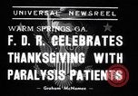 Standbild Franklin D Roosevelt Warm Springs Georgia USA, 1938, aus Sekunde 5 historischem Filmmaterial Videoclip 65675033795