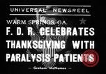 Standbild Franklin D Roosevelt Warm Springs Georgia USA, 1938, aus Sekunde 6 historischem Filmmaterial Videoclip 65675033795