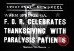 Standbild Franklin D Roosevelt Warm Springs Georgia USA, 1938, aus Sekunde 7 historischem Filmmaterial Videoclip 65675033795