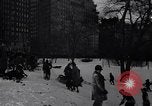 Image of unseasonal blizzard New York City USA, 1938, second 60 stock footage video 65675033797