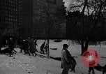 Image of unseasonal blizzard New York City USA, 1938, second 62 stock footage video 65675033797