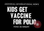 Image la vaccination contre la poliomyélite California United States USA, 1955, de la seconde 3 séquences d'archives historiques vidéo 65675033806