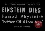 Image Albert Einstein modèle de réception du Collège de médecine nommé pour lui Princeton New Jersey USA, 1955, de la seconde 3 séquences d'archives historiques vidéo 65675033807