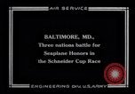 Standbild Schneider Cup Rennen Baltimore Maryland USA, 1925, aus Sekunde 1 historischem Filmmaterial Videoclip 65675033830