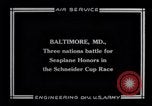 Standbild Schneider Cup Rennen Baltimore Maryland USA, 1925, aus Sekunde 5 historischem Filmmaterial Videoclip 65675033830
