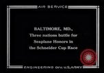 Standbild Schneider Cup Rennen Baltimore Maryland USA, 1925, aus Sekunde 7 historischem Filmmaterial Videoclip 65675033830
