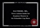 Standbild Schneider Cup Rennen Baltimore Maryland USA, 1925, aus Sekunde 9 historischem Filmmaterial Videoclip 65675033830