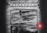 Image of Montage of events involving Wright brothers and their airplanes Virginia United States USA, 1908, second 46 stock footage video 65675033853