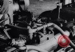 Image of Liberty L-12 airplane engine and fliers of the 94th Aero Squadron United States USA, 1918, second 7 stock footage video 65675033856