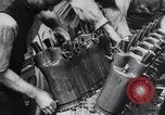 Image of Liberty L-12 airplane engine and fliers of the 94th Aero Squadron United States USA, 1918, second 33 stock footage video 65675033856