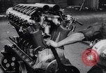 Image of Liberty L-12 airplane engine and fliers of the 94th Aero Squadron United States USA, 1918, second 36 stock footage video 65675033856