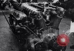 Image of Liberty L-12 airplane engine and fliers of the 94th Aero Squadron United States USA, 1918, second 41 stock footage video 65675033856