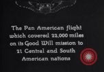 Immagine di Stati Uniti Army Air Service visita volantini 21 Pan American nazioni United States USA, 1926, secondo 1 filmato di repertorio 65675033874