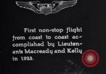 Image of first non-stop coast-to-coast flight across the U.S. United States USA, 1923, second 3 stock footage video 65675033876