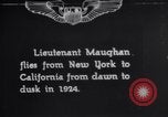 Image of Lt. Russell L. Maughan in first dawn-to-dusk flight across U.S. Hempstead New York USA, 1924, second 1 stock footage video 65675033877