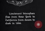 Image of Lt. Russell L. Maughan in first dawn-to-dusk flight across U.S. Hempstead New York USA, 1924, second 4 stock footage video 65675033877