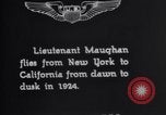 Image of Lt. Russell L. Maughan in first dawn-to-dusk flight across U.S. Hempstead New York USA, 1924, second 5 stock footage video 65675033877