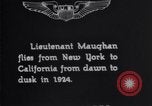 Image of Lt. Russell L. Maughan in first dawn-to-dusk flight across U.S. Hempstead New York USA, 1924, second 6 stock footage video 65675033877