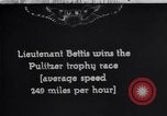 Image of Lt Bettis wins Pulitzer trophy in his Curtiss R3C-1 airplane United States USA, 1925, second 1 stock footage video 65675033879