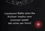 Image of Lt Bettis wins Pulitzer trophy in his Curtiss R3C-1 airplane United States USA, 1925, second 6 stock footage video 65675033879