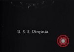 Standbild USS Virginia sinkt nach Bombenanschlägen von Army Air Service Ebenen North Carolina United States USA, 1923, aus Sekunde 1 historischem Filmmaterial Videoclip 65675033883