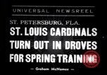 Image of Saint Louis Cardinals baseball team Spring training Saint Petersburg Florida USA, 1938, second 1 stock footage video 65675033899