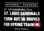 Image of Saint Louis Cardinals baseball team Spring training Saint Petersburg Florida USA, 1938, second 3 stock footage video 65675033899