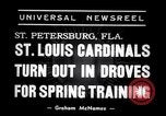 Image of Saint Louis Cardinals baseball team Spring training Saint Petersburg Florida USA, 1938, second 5 stock footage video 65675033899