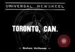 Standbild König Platte Ereignis Toronto Ontario Kanada, 1938, aus Sekunde 3 historischem Filmmaterial Videoclip 65675033911