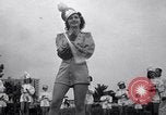 Standbild drum majorette Klassen Long Beach California USA, 1938, aus Sekunde 12 historischem Filmmaterial Videoclip 65675033915