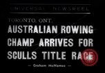 Standbild sculls Titel rennen Toronto Ontario Kanada, 1938, aus Sekunde 1 historischem Filmmaterial Videoclip 65675033922