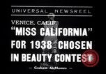 Standbild Miss California contest Venice Beach Los Angeles California USA, 1938, aus Sekunde 1 historischem Filmmaterial Videoclip 65675033923