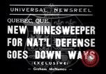 Image of minesweeper ship Quebec Canada, 1938, second 3 stock footage video 65675033929