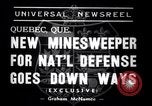 Image of minesweeper ship Quebec Canada, 1938, second 5 stock footage video 65675033929