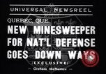 Image of minesweeper ship Quebec Canada, 1938, second 6 stock footage video 65675033929