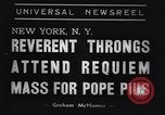 Standbild Requiem New York United States USA, 1939, aus Sekunde 6 historischem Filmmaterial Videoclip 65675033930
